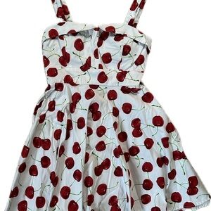 🍒 American-Made Pin-Up Cherry Mini Dress 🍒